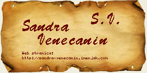 Sandra Venečanin vizit kartica